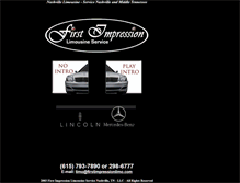 Tablet Screenshot of firstimpressionlimo.com